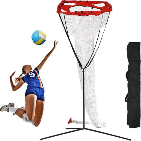 معدات تدريب Podoy للكرة الطائرة، ارتفاع وزاوية قابلة للتعديل، مرتد بقاعدة فولاذية قوية، رائعة للارتطام الداخلي والخارجي، والتمرير، والإعداد، وشبكة تدريب الكرة الطائرة المتصاعدة in Kuwait