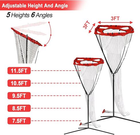 معدات تدريب Podoy للكرة الطائرة، ارتفاع وزاوية قابلة للتعديل، مرتد بقاعدة فولاذية قوية، رائعة للارتطام الداخلي والخارجي، والتمرير، والإعداد، وشبكة تدريب الكرة الطائرة المتصاعدة in Kuwait