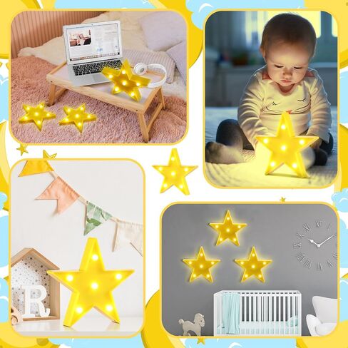 Tujoe 6 Pcs LED Cloud Lamp Decorative Cloud Night Light LED Light up Cloud for Nursery Baby Room Decor Birthday Party Holiday Decorations in Saudi Arabia
