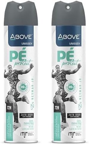 ABOVE 72 Hours Pe Protect Neymar Jr Foot Deodorant, 3.17 oz - With Melaleuca Oil - Dry Spray Deodorant - Antiperspirant Spray - No Stain - Foot Spray in Saudi Arabia