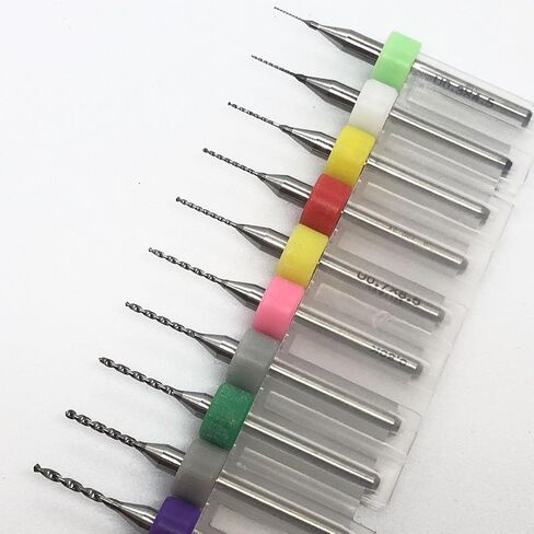 PCB Micro Drill Bits for Rough Stone Jewelry Punching for Print Circuit Board/Stone/CNC Engraving 20pcs 0.3mm-1.2mm in Saudi Arabia