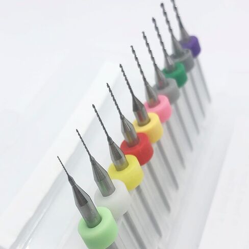 PCB Micro Drill Bits for Rough Stone Jewelry Punching for Print Circuit Board/Stone/CNC Engraving 20pcs 0.3mm-1.2mm in Saudi Arabia