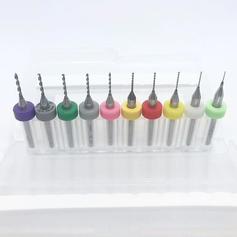 PCB Micro Drill Bits for Rough Stone Jewelry Punching for Print Circuit Board/Stone/CNC Engraving 20pcs 0.3mm-1.2mm in Saudi Arabia