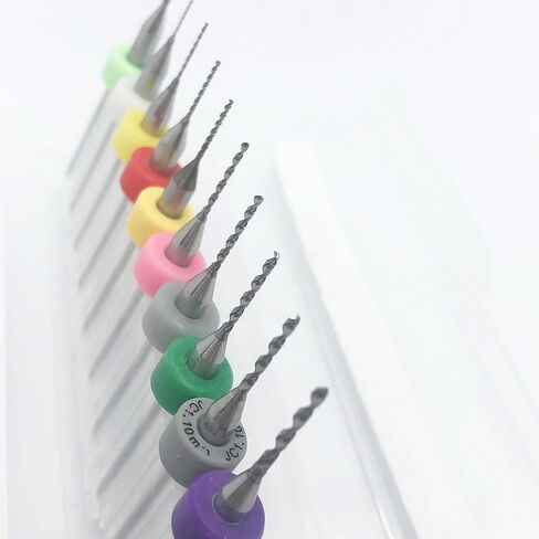 PCB Micro Drill Bits for Rough Stone Jewelry Punching for Print Circuit Board/Stone/CNC Engraving 20pcs 0.3mm-1.2mm in Saudi Arabia