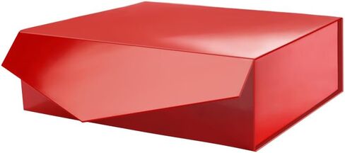 PACKHOME Gift Box 13.5x9x4.1 Inches, Large Gift Box with Lid, Groomsman Box, Sturdy Gift Box, Collapsible Gift Box with Magnetic Closure (Glossy Navy) in Saudi Arabia