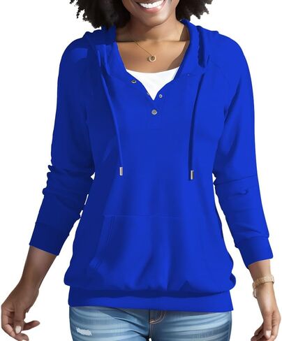 Nimsruc Hoodies For Women Pullover Casual Long Sleeve Oversized Sweatshirts in Saudi Arabia