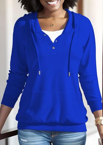 Nimsruc Hoodies For Women Pullover Casual Long Sleeve Oversized Sweatshirts in Saudi Arabia