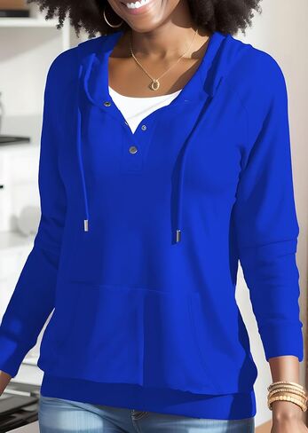 Nimsruc Hoodies For Women Pullover Casual Long Sleeve Oversized Sweatshirts in Saudi Arabia