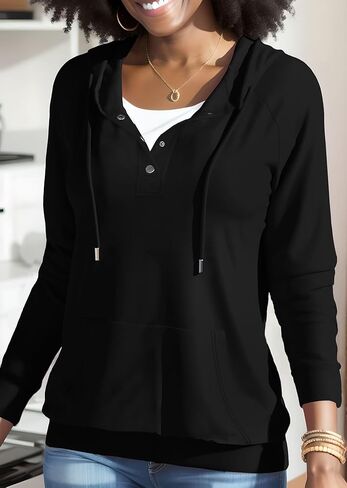 Nimsruc Hoodies For Women Pullover Casual Long Sleeve Oversized Sweatshirts in Saudi Arabia