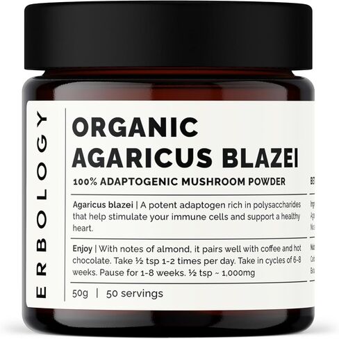 100% Organic Reishi Mushroom Powder 50 Servings - 21% Beta-glucans - Immunity Support - Ganoderma Lucidum - Small Batch - Sustainably Grown in Europe - Vegan - Non-GMO - No Added Fillers in Saudi Arabia