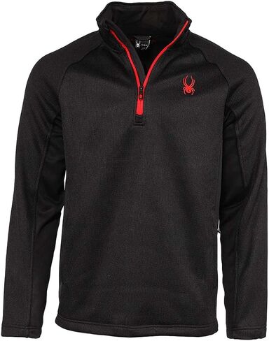 Spyder Men's Boundless Half Zip Pullover Black/S in Saudi Arabia