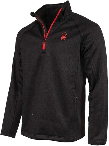 Spyder Men's Boundless Half Zip Pullover Black/S in Saudi Arabia