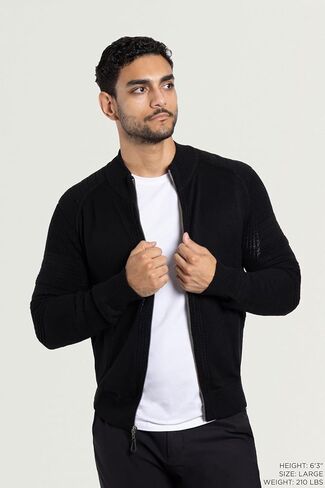 سترة كارديجان رجالي بسحاب من X RAY، سترة كاجوال ضيقة بأكمام طويلة ومتماسكة بسحاب كامل للرجال في الخريف والشتاء (كبير وطويل) in Kuwait