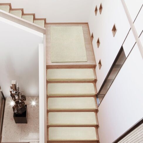 PURE ERA Carpet Stair Treads Ultra Plush 9.5" X 30"Soft Bullnose Indoor Stair Protectors Pet-Friendly Non-Slip Skid Resistant Tape Free Washable Reusable(2 Pieces,Dark Gray) in Kuwait