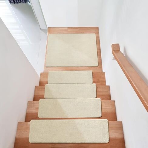 PURE ERA Carpet Stair Treads Ultra Plush 9.5" X 30"Soft Bullnose Indoor Stair Protectors Pet-Friendly Non-Slip Skid Resistant Tape Free Washable Reusable(2 Pieces,Dark Gray) in Kuwait