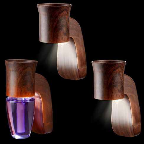 Nitial Wall Fragrance Plug in with Night Light Compatible with Wallflowers plug in Compatible with Bath and Body Works Walnut Essential Oil Plug in Diffuser Home Rotary Plug in Air Fresheners (1 Pcs) in Saudi Arabia