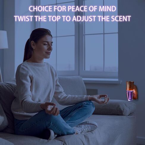 Nitial Wall Fragrance Plug in with Night Light Compatible with Wallflowers plug in Compatible with Bath and Body Works Walnut Essential Oil Plug in Diffuser Home Rotary Plug in Air Fresheners (1 Pcs) in Saudi Arabia