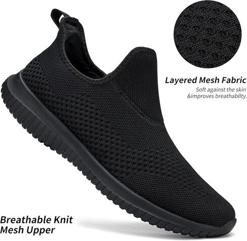 Women's Slip On Comfort Walking Shoes Ultra Lightweight Breathable Running Tennis Athletic Gym Workout Non Slip Athletic Fashion Sneakers in Saudi Arabia