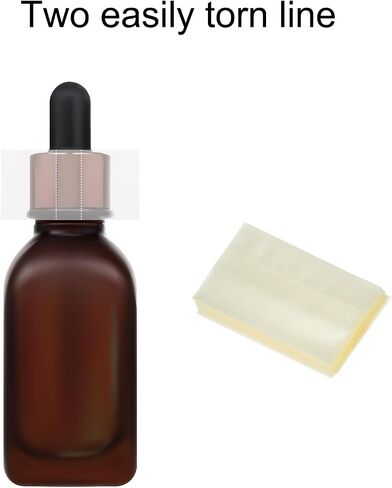 uxcell 200Pcs Shrink Bands, 48 * 75mm PVC Clear Perforated Shrink Bands, Heat Shrink Wrap Bands for Bottles, Jars Seal for Dropper Bottle, Test Tube Bottles in Saudi Arabia