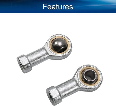 Bettomshin 2Pcs SI10T/K M10 Rod End Ball Bearing 10mm Fisheye Female Thread Connector Joint Bearing Right Hand Rod End Bearing in Saudi Arabia