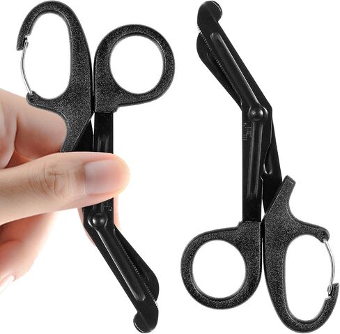 2 Pcs Trauma Shears Stainless Steel Medical Scissors 5.9 Inch Bandage Shears Heavy Duty Surgical Scissors with Carabiner Non-Stick Blades First Aid Scissors for Workers Doctors Nurses Students in Saudi Arabia