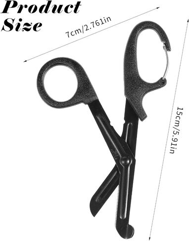 2 Pcs Trauma Shears Stainless Steel Medical Scissors 5.9 Inch Bandage Shears Heavy Duty Surgical Scissors with Carabiner Non-Stick Blades First Aid Scissors for Workers Doctors Nurses Students in Saudi Arabia