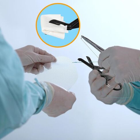 2 Pcs Trauma Shears Stainless Steel Medical Scissors 5.9 Inch Bandage Shears Heavy Duty Surgical Scissors with Carabiner Non-Stick Blades First Aid Scissors for Workers Doctors Nurses Students in Saudi Arabia