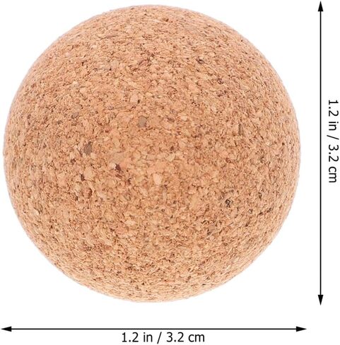 كرات كرة قدم من الخشب الطبيعي الملون من Abaodam، كرات فلين لطاولة كرة القدم 32 مم، كرات طاولة كرة قدم محمولة مقاومة للاهتراء، كرة طاولة من الخشب 3 قطع in Kuwait