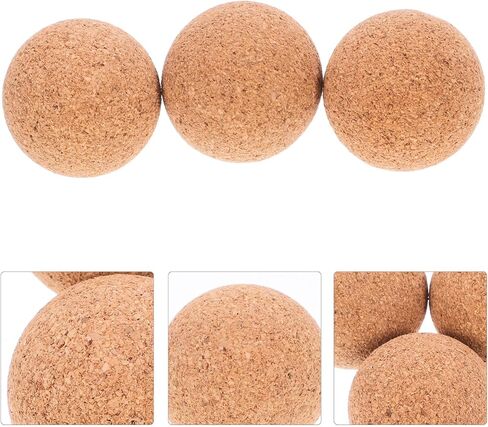 كرات كرة قدم من الخشب الطبيعي الملون من Abaodam، كرات فلين لطاولة كرة القدم 32 مم، كرات طاولة كرة قدم محمولة مقاومة للاهتراء، كرة طاولة من الخشب 3 قطع in Kuwait