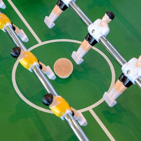 كرات كرة قدم من الخشب الطبيعي الملون من Abaodam، كرات فلين لطاولة كرة القدم 32 مم، كرات طاولة كرة قدم محمولة مقاومة للاهتراء، كرة طاولة من الخشب 3 قطع in Kuwait