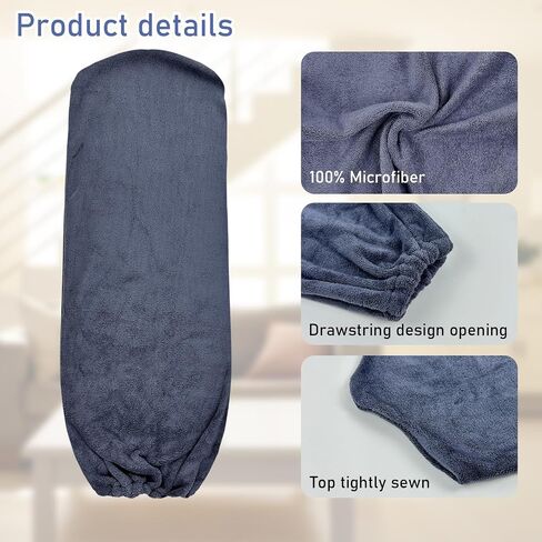 4 PCS Ceiling Fan Duster Kits,100% Microfibre Fan Blade Cleaner for high Ceiling Fan Blades.Machine Washable and Reusable,Includes 2 Ceiling Fan dusters and 2 Microfibre Towels in Saudi Arabia