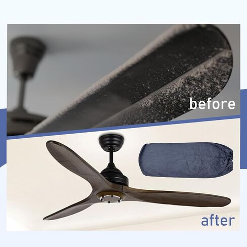 4 PCS Ceiling Fan Duster Kits,100% Microfibre Fan Blade Cleaner for high Ceiling Fan Blades.Machine Washable and Reusable,Includes 2 Ceiling Fan dusters and 2 Microfibre Towels in Saudi Arabia