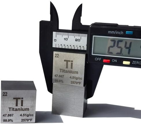 99.6% high-Purity Titanium Cube Lightweight Metal Cube can be Used for Sample, Element Collection, Processing, Teaching, Industrial and Other Activities. Specifications: (25.4mm, 1inch) in Saudi Arabia