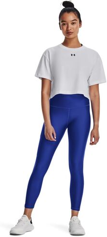 سروال نسائي من Under Armour HeatGear Armor عالي الخصر مانع للانزلاق عند الكاحل، (400) Team Royal / / أسود، طويل جدًا جدًا in Saudi Arabia