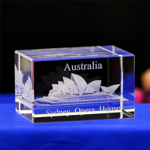 Crystal Glass Cube Eagle Model Paperweight 3D Laser Engraving Figurines Feng Shui Souvenirs Crafts (Lily Flower) in Saudi Arabia