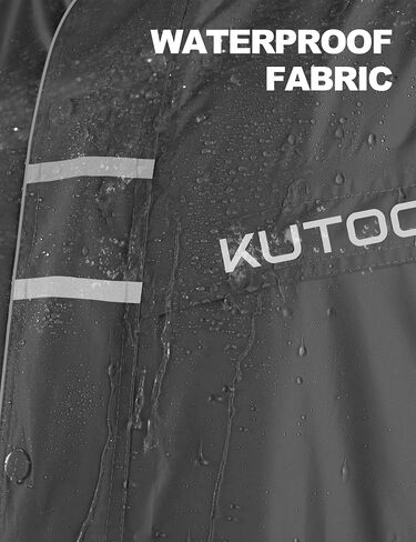 KUTOOK Men’s Rain Jacket Waterproof Hooded Lightweight Breathable Raincoat for Outdoor Cycling Hiking Running M-3XL in Saudi Arabia