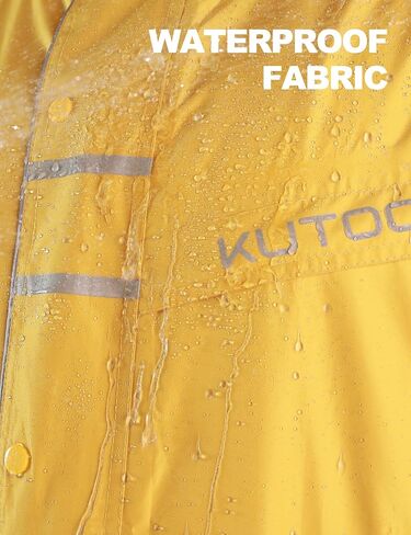 KUTOOK Men’s Rain Jacket Waterproof Hooded Lightweight Breathable Raincoat for Outdoor Cycling Hiking Running M-3XL in Saudi Arabia