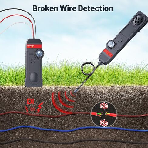 محدد موقع الكابلات تحت الأرض والجدار متعدد الوظائف - جهاز تتبع الأسلاك المحمول القابل لإعادة الشحن مع حساسية قابلة للتعديل واكتشاف القطبية للكابلات وقواطع الدائرة وأخطاء الكابلات in Kuwait