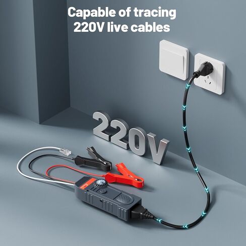 محدد موقع الكابلات تحت الأرض والجدار متعدد الوظائف - جهاز تتبع الأسلاك المحمول القابل لإعادة الشحن مع حساسية قابلة للتعديل واكتشاف القطبية للكابلات وقواطع الدائرة وأخطاء الكابلات in Kuwait