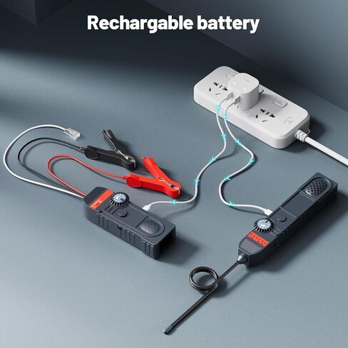 محدد موقع الكابلات تحت الأرض والجدار متعدد الوظائف - جهاز تتبع الأسلاك المحمول القابل لإعادة الشحن مع حساسية قابلة للتعديل واكتشاف القطبية للكابلات وقواطع الدائرة وأخطاء الكابلات in Kuwait