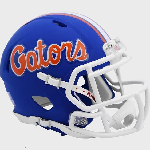 خوذة كرة القدم الصغيرة Riddell NCAA Florida Gators باللون الأزرق غير اللامع in Saudi Arabia