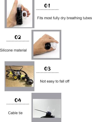 Transparent Diving Silicone Long Replacement Mouthpiece Sports and Outdoors Replacement Mouthpiece for Snorkel，Diving and Snorkeling in Saudi Arabia