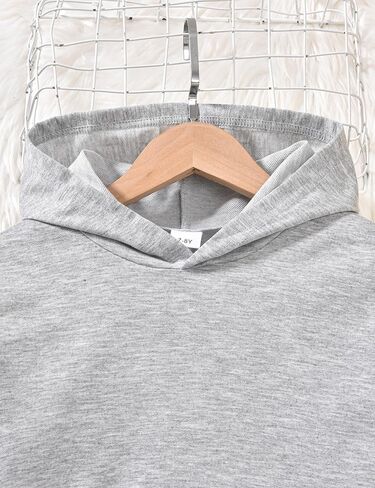Girls 2 Piece Outfits Girl's Crop Tops Hoodies Long Sleeve Fashion Sweatshirts and Sweatpants 5-14T in Saudi Arabia