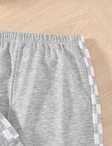 Girls 2 Piece Outfits Girl's Crop Tops Hoodies Long Sleeve Fashion Sweatshirts and Sweatpants 5-14T in Saudi Arabia