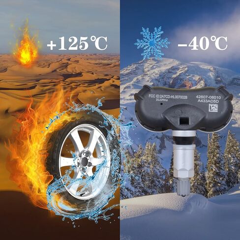 مستشعر TPMS مستشعر نظام مراقبة ضغط الإطارات 315 ميجاهرتز متوافق مع Toyota 4Runner Camry Corolla Prius Rav4 Tundra Avalon Solara Yaris Scion Lexus يستبدل OE 4260706011 4260733011 in Kuwait