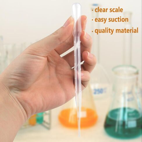 100 قطعة 3 مللي ماصات نقل ماصات بلاستيكية ماصات يمكن التخلص منها قطارات العين ماصات بلاستيكية للمختبر ، DIY ، ماكياج in Kuwait