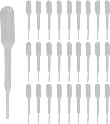 200 Pieces Disposable Graduated Transfer Pipettes 0.2 ml Capacity Clear Plastic Droppers for Essential Oils and Liquid Transfers in Saudi Arabia