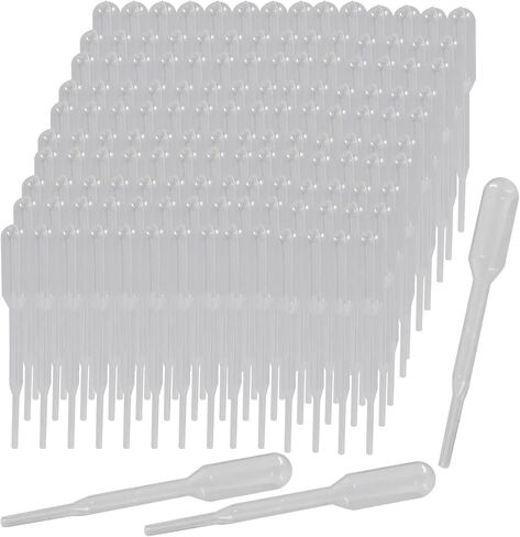 200 Pieces Disposable Graduated Transfer Pipettes 0.2 ml Capacity Clear Plastic Droppers for Essential Oils and Liquid Transfers in Saudi Arabia