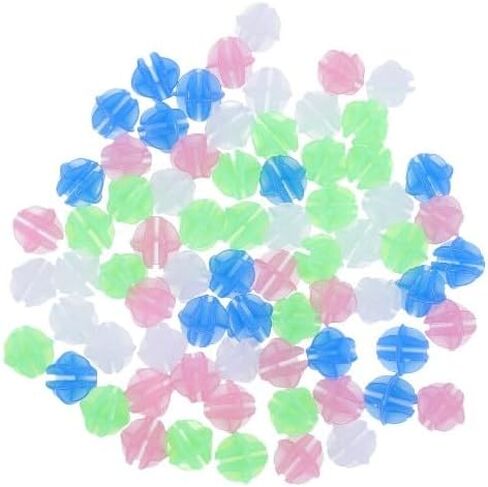144 Pieces Colorful Bicycle Spoke Beads Decorated, Luminous Colorful Slider Beads, Children's Bicycle Clip Beads (General)，Spokes and Parts，Bike Spoke Decorations in Saudi Arabia