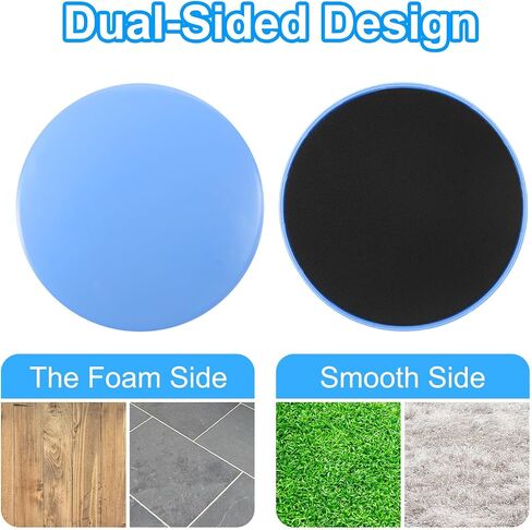 PATIKIL Core Sliders for Working Out, Dual Sided Exercise Sliders Fitness Workout Discs Strength Slides Gliding Discs for Gym Carpet Hardwood Floor in Saudi Arabia